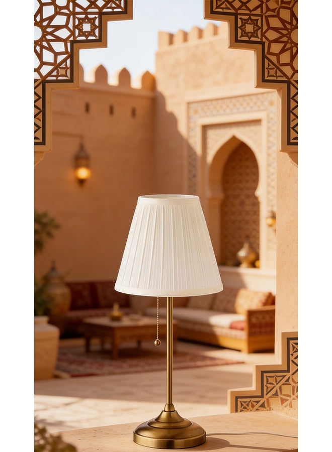 DIDA Table Lamp warm lightning metal White/Gold 55cm - Image 5