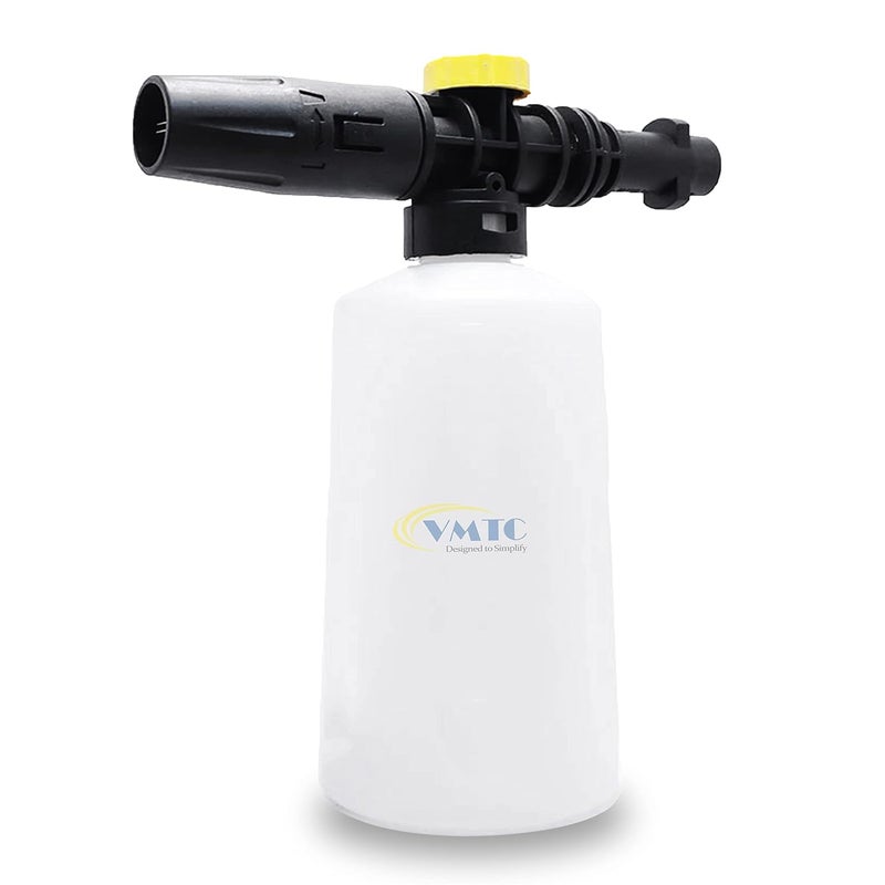 VMTC Plastic Adjustable Foam Cannon Nozzle Lance Compatible With Karcher K1K7 Pressure Washer Gun 700Ml HighPressure Car Washer Accessory - Image 1