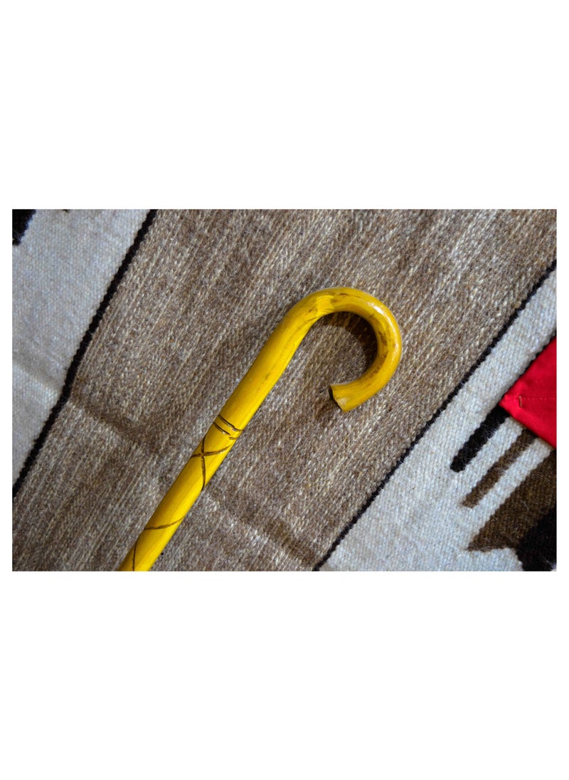 Egypt Antiques A crutch made of engraved oak wood, produced by Egypt Antiques, 100% handmade.  - Image 2