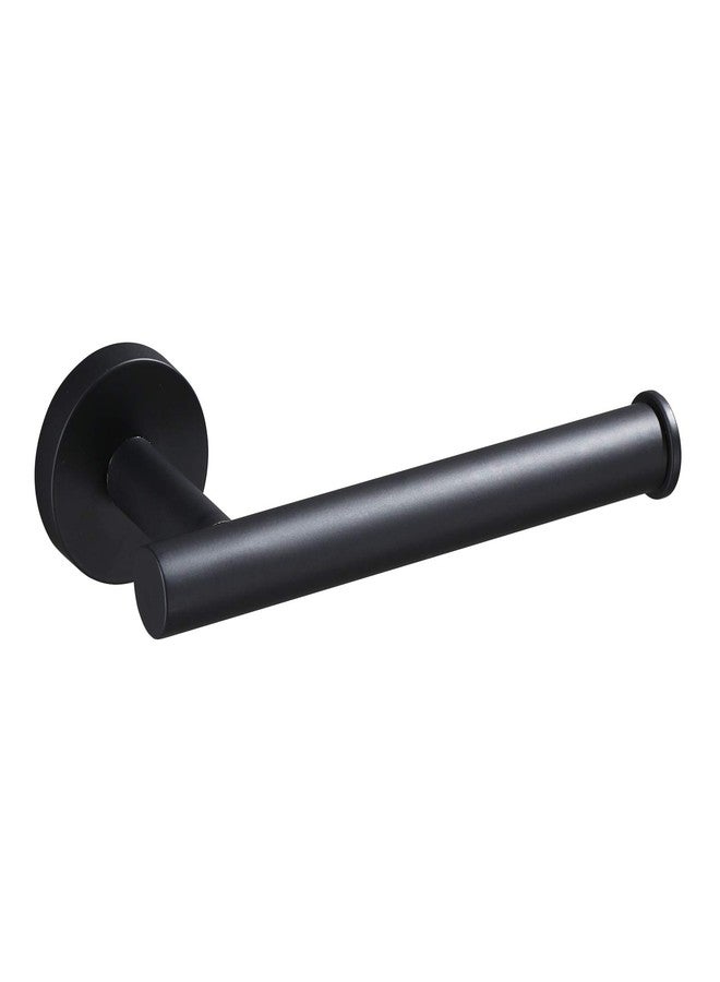 USHOWER Matte Black Toilet Paper Holder, Wall-Mounted Toilet Roll Holder for Bathroom, Durable SUS304 Stainless Steel, Modern Style - Image 1