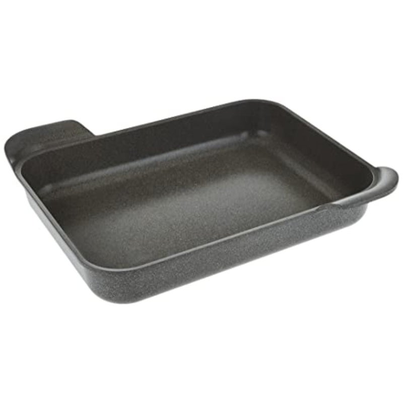 , rectangular large Ovenware, OLG 39 * 31 * 8.5cm,Die-cated Aluminum, Gray Marble color. - Image 1