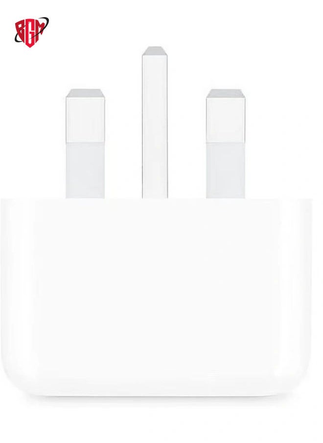 BGM - 20W USB-C Power Adapter 6cm for iPhone 14 Series White - Image 1