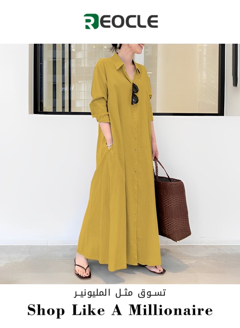 ريوكل قميص نسائي فضفاض تنورة طويلة - Image 1