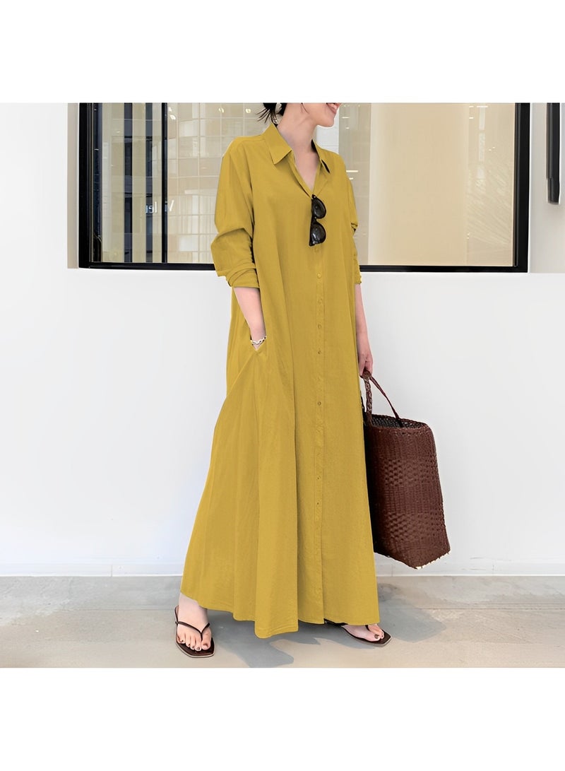 ريوكل قميص نسائي فضفاض تنورة طويلة - Image 2