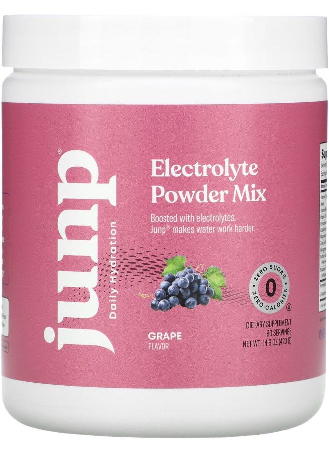 JUNP Electrolyte Powder Mix Grape 14.9 oz (423 g) 