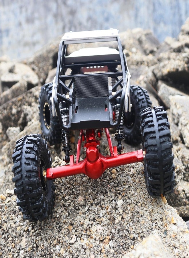 OGUNKE OGRC +4mm Axles with Double Joint Shafts and Brass Steering Knuckles for Axial SCX24 1/24 RC Crawler Upgrade Parts (Red) - Image 2