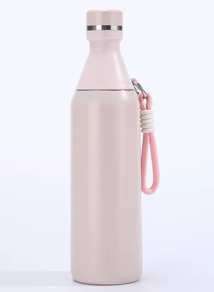 ROEIEIS 500ml Stainless Steel Vacuum Insulated Water Bottle, Leakproof Slim Design for Travel & Gym, BPA-Free