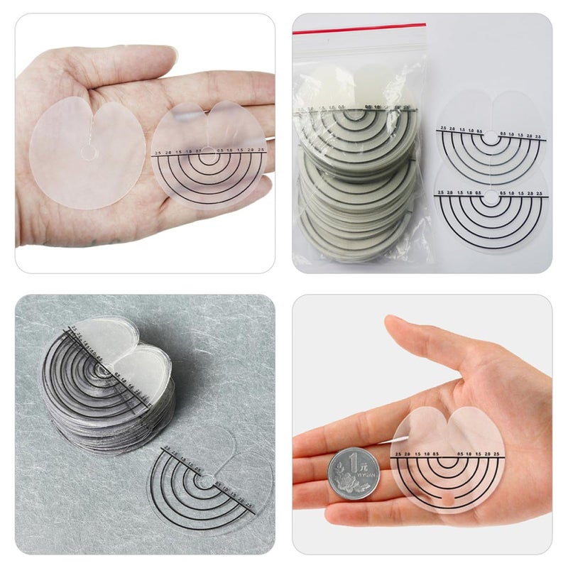 50pcs Heat Shield Guards Hair Extension Pads with Scale Heat Protection Spacer for Salon Hair Bonding Tools - Image 3