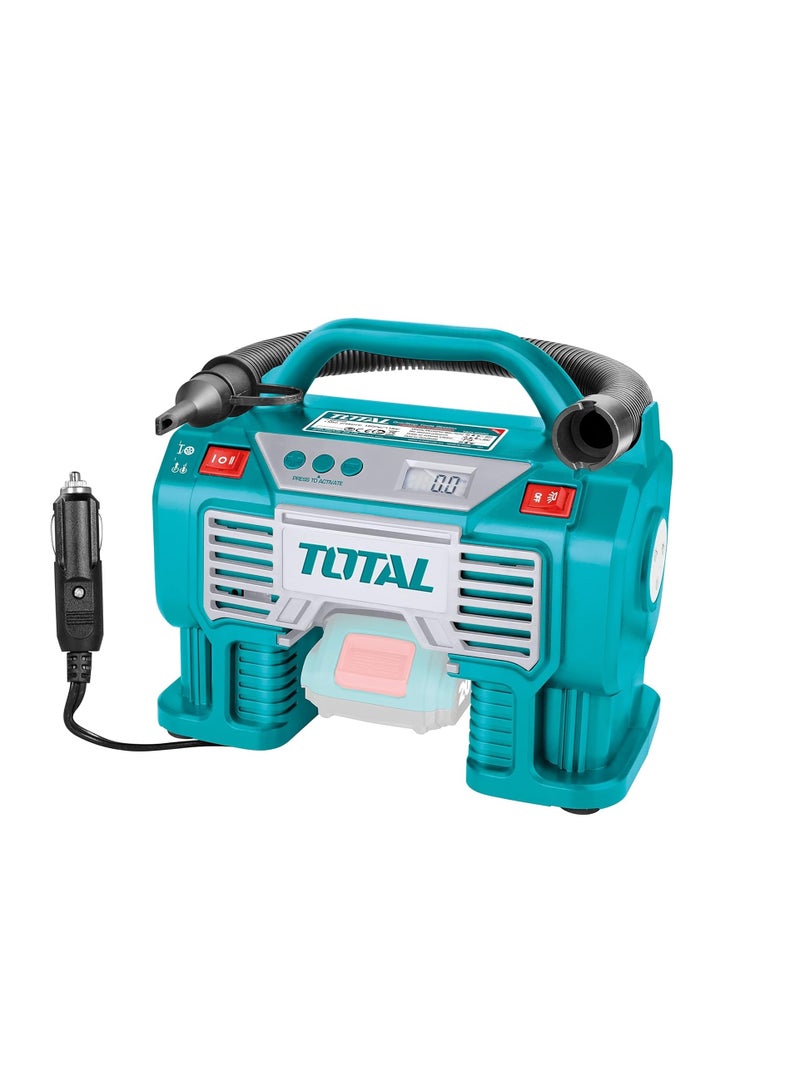 توتال مضخة ضاغط هواء أوتوماتيكية ببطارية ليثيوم أيون محمولة 20 فولت - Image 1