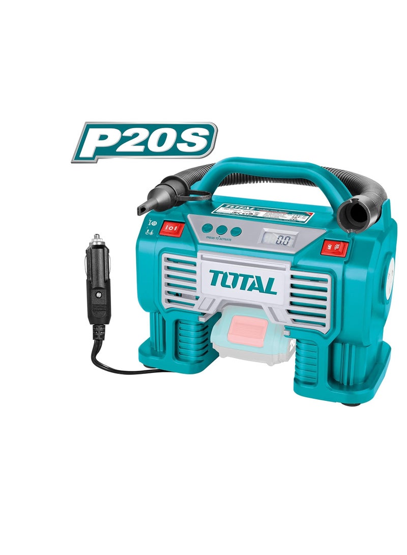 توتال مضخة ضاغط هواء أوتوماتيكية ببطارية ليثيوم أيون محمولة 20 فولت - Image 5