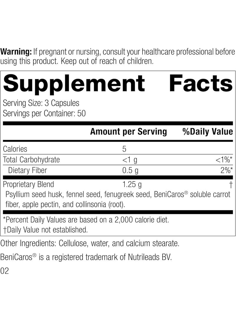 Standard Process Gastro-Fiber - Prebiotic Supplement for Digestive Health - Supports Gut Health with Apple Pectin - Maintains Immune Response - Vegan & Non-Soy - 150 Capsules (50 Servings) - Image 2