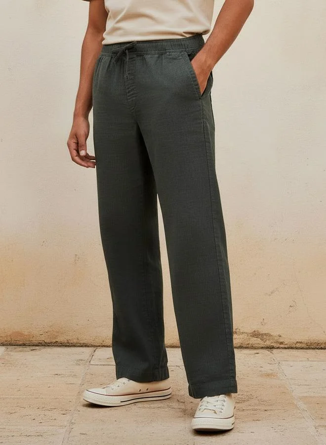 Iconic Men Regular Fit Trousers