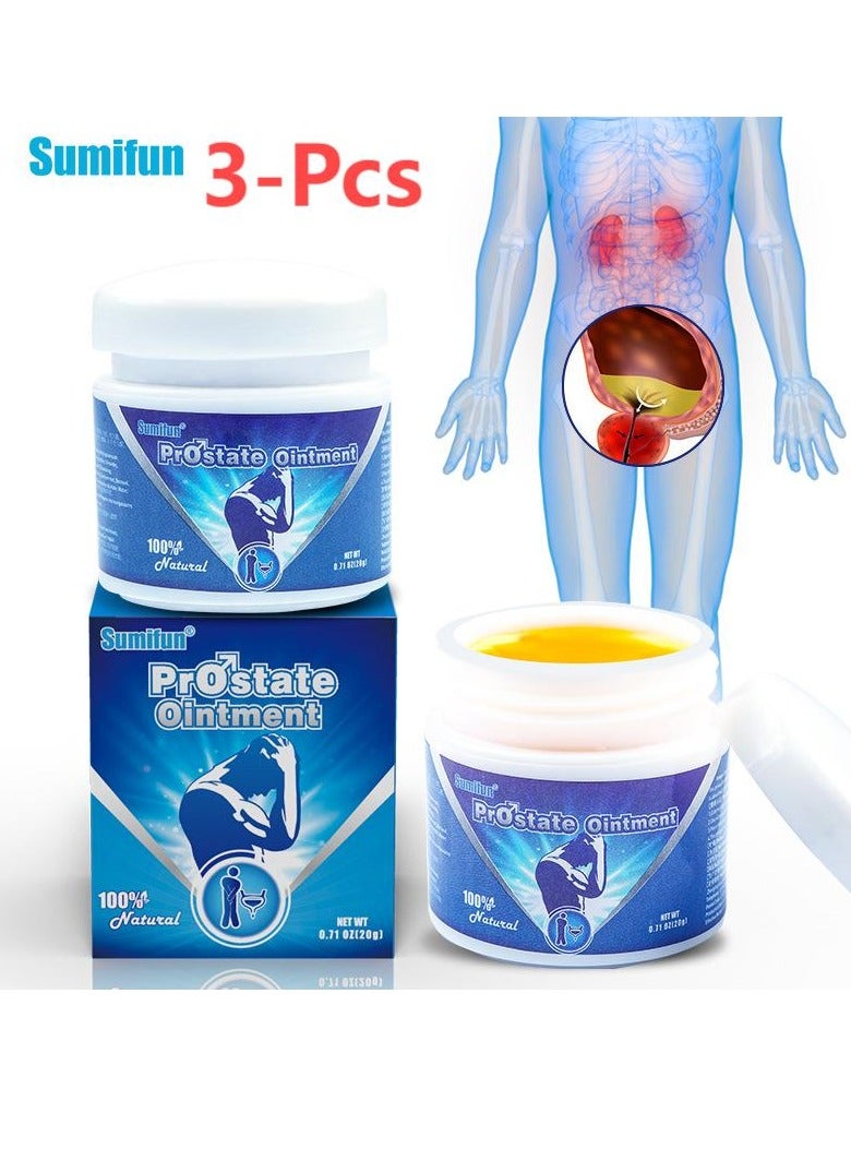 Sumifun 3-Pcs,100% Natural Prostate Ointment,Relieve Frequent Urination Improve Overall Prostate Health Cream For Male - Image 1