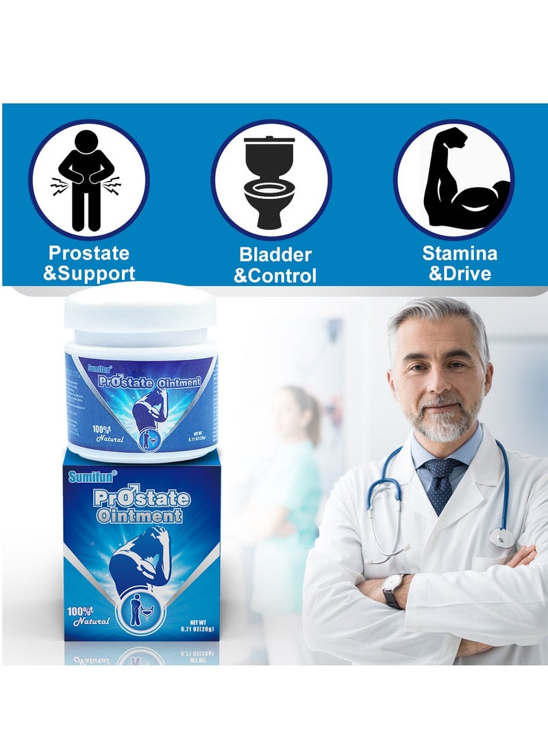 Sumifun 3-Pcs,100% Natural Prostate Ointment,Relieve Frequent Urination Improve Overall Prostate Health Cream For Male - Image 2