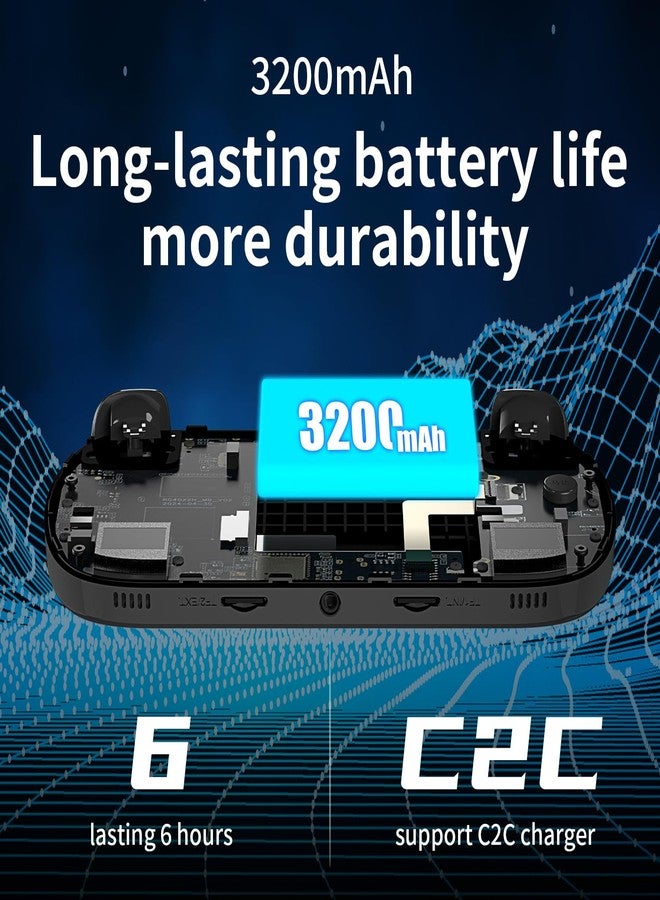 GiipGoop RG40XX H Retro Handheld Game Consoles RG40XXH Retro Gaming Console 64 TF Card Preloaded Games 5000+ Portable Gaming Console Linux 64-bit System 4.0'' IPS Screen WiFi Bluetooth HD and TV Output Black - Image 4