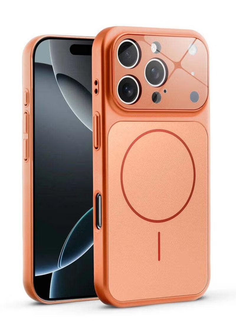 ELTRAZONE iPhone 14 Pro Max Case Slim Matte Glass Cover 6.7 Inch Shockproof Protective Case Anti-Scratch Back with Camera Lens Guard Soft Edge Magnetic Design Compatible with MagSafe - Image 1