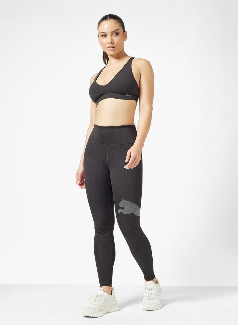 PUMA Train All Day Big Logo Graphic Tights - Image 2