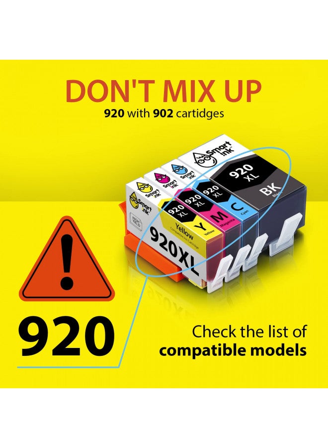 Smart Ink Compatible Ink Cartridge Replacement for HP 920 XL 920XL (2 Black, 2 Cyan, 2 Magenta, 2 Yellow, 8 Combo Pack) to use with HP Officejet 6000 6500 6500A 7000 7500A 7500 - Image 1