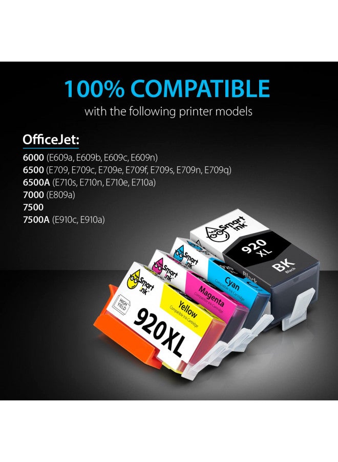 Smart Ink Compatible Ink Cartridge Replacement for HP 920 XL 920XL (2 Black, 2 Cyan, 2 Magenta, 2 Yellow, 8 Combo Pack) to use with HP Officejet 6000 6500 6500A 7000 7500A 7500 - Image 2