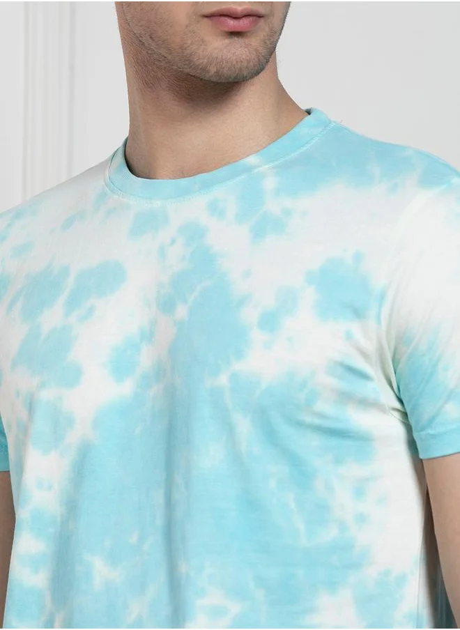 Dennis Lingo Regular Fit Tie and Dye T-Shirt by Styli