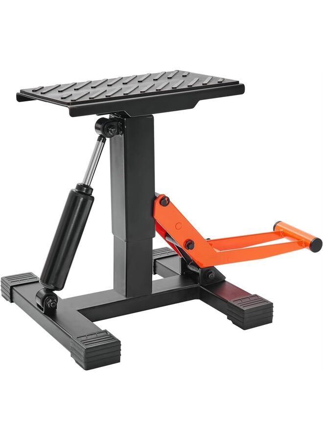Dirt Bike Stand - 440 lbs Capacity, Hydraulic Lift Operation, Adjustable Height Hoist Table for Motorcycle Repair & Maintenance - Image 1