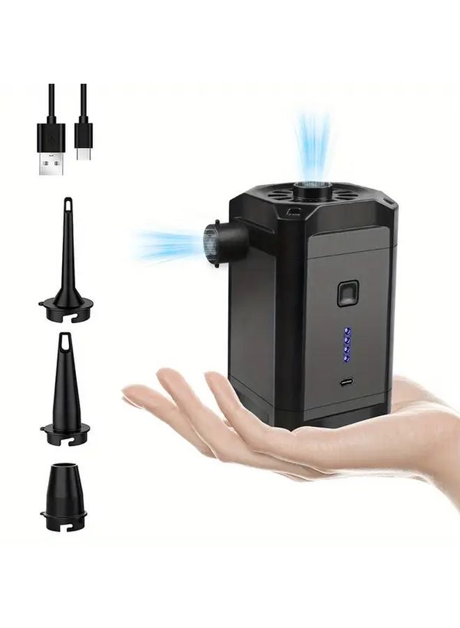 Cordless Rechargeable Fast Air Pump 5200mAh Portable Inflator Deflator For Mattresses Tubes Pools - Image 2