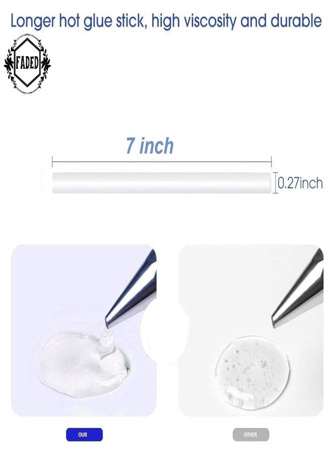 Faded 11mm All-Purpose Transparent Hot Melt Glue Sticks – Refill Sticks for Standard Glue Guns | Strong Adhesive for DIY Crafts, Repairs, Wood, Plastic, Fabric & Home Projects (Pack of 10) - Image 2