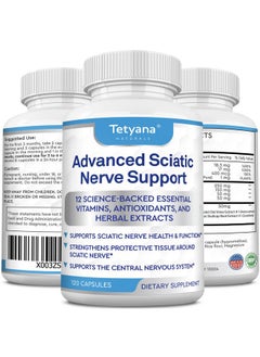 Advanced Sciatic Nerve Support Relief: Alpha Lipoic Acid Vitamin, Benfotiamine - 12 in 1 Sciatica Supplements - 120 Capsules- 30-60 Supply- Made in USA