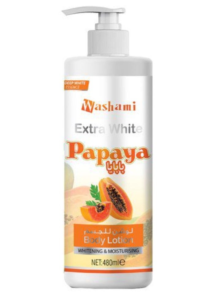 لوشن الجسم إكسترا وايت برائحة البابايا 480 مل