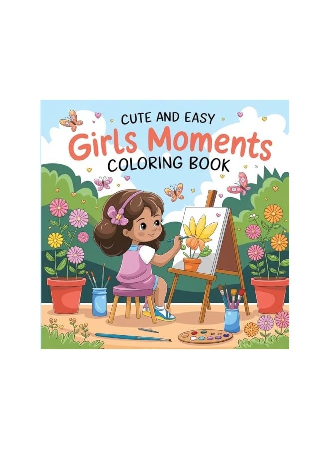 كتاب تلوين لحظات الفتيات اللطيفة والسهلية كتاب تلوين للفتيات كتاب تلوين ممتع للفتيات الصغيرات