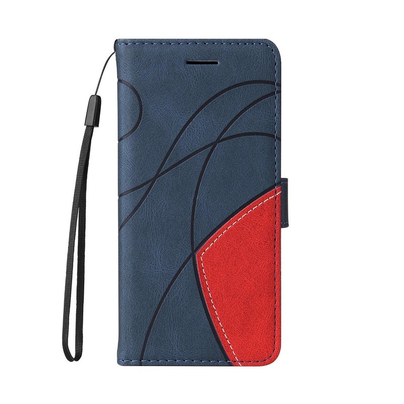 HuHa Case Cover For Honor 400 Global 156.5mm Dual-color Splicing Flip Leather Phone Case(Blue) - Image 2