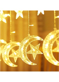 Ramadan Decorations Lights 3.5 M Decorative Starry String Curtain Ramadan Lights Moons and Stars LED Night Light for Ramadan Home Decoration - pzsku/Z174B1C7CC374B4E477EAZ/45/_/1740160408/e129fd4b-241d-4fd0-92f4-228b610f96b7