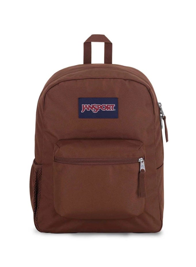 JanSport Unisex Fashion Backpack CROSS TOWN BASIC BROWN - Image 1