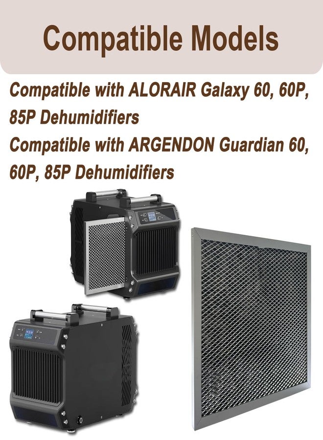 beaufan 2 Pack MERV-1 Filter Replacement for ALORAIR Galaxy 60, 60P, 85P Dehumidifiers, Compatible with Guardian 60, 60P, 85P Dehumidifiers, Used for Crawlspace, Commercial, Basements Dehumidifier - Image 2