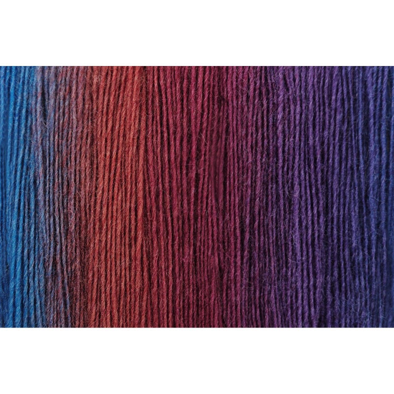 NICEEC 2 Skeins Rainbow Soft Yarn 100% Wool Gradient Multi Color Yarn for Crocheting Knit Total Length 180mÃ—2(196ydsÃ—2,50gÃ—2)-17# - Image 2