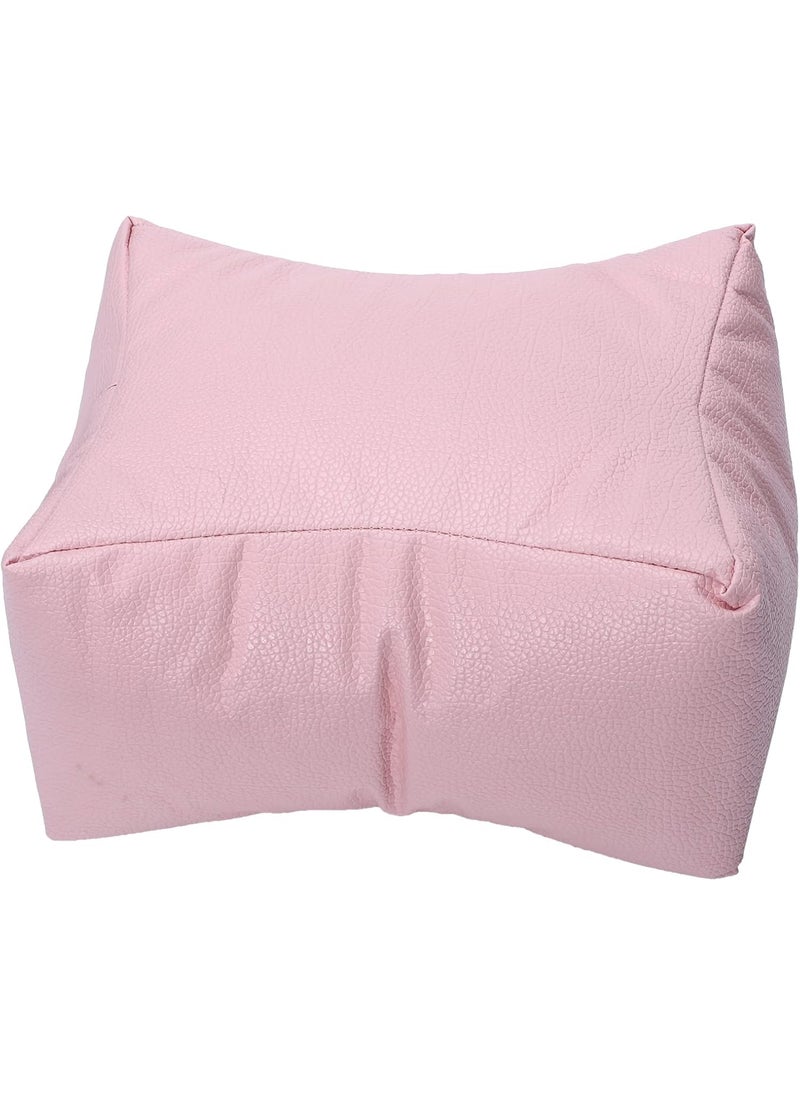 HEALLILY HEALLILY 1pc Nail Art Hand Pillow Beauty Sponge Holder Armrest for Nail Clients Nail Art Rest Pillow Manicure Arm Rest Hand Resting Pad Nail Hand Rest Soft Pillow Pu Square Pink 