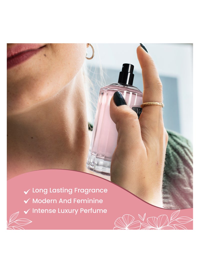 MIKHAIL Velvet Bloom by Mikhail | Sophisticated Floral Perfume for Women | Fresh Litchi, Rhubarb, Bergamot & Nutmeg | Long-Lasting, Elegant Eau de Parfum - Image 5