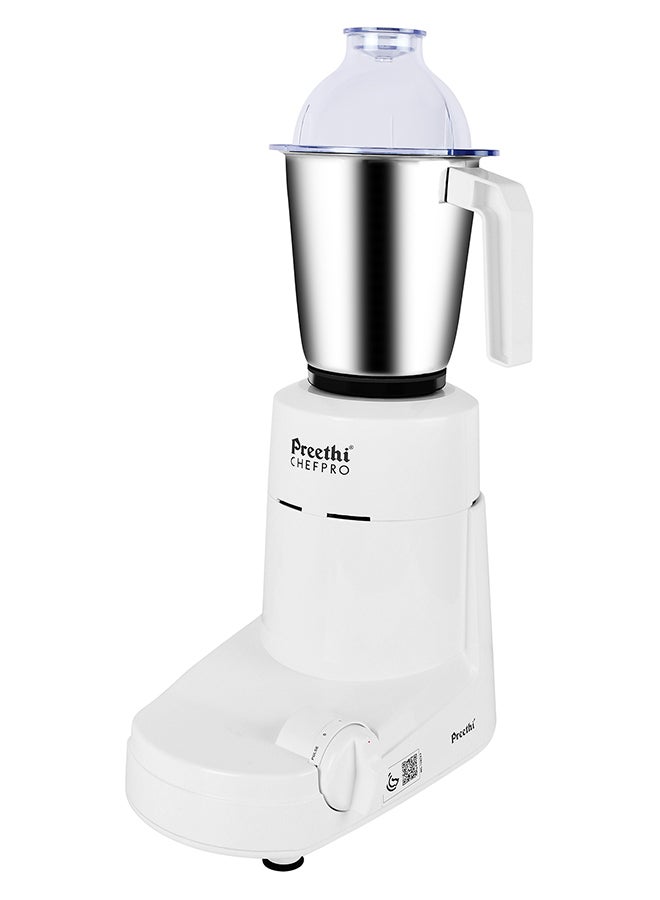 Preethi Chefpro Mixer Grinder 750 Watts | Multifunctional Grinder with Stainless Steel Jars & Blades 750.0 W MG-128/08 White - Image 1