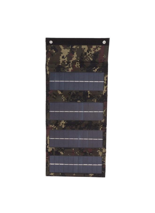 40W 4 Fold Solar Panel Charging Bag Folding Bag Foldable Monocrystalline Solar Panel Charger for Outdoor Camping Hiking Emergency Charging Camouflage