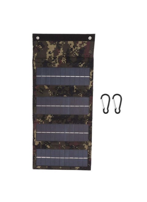 40W 4 Fold Solar Panel Charging Bag Folding Bag Foldable Monocrystalline Solar Panel Charger for Outdoor Camping Hiking Emergency Charging Camouflage
