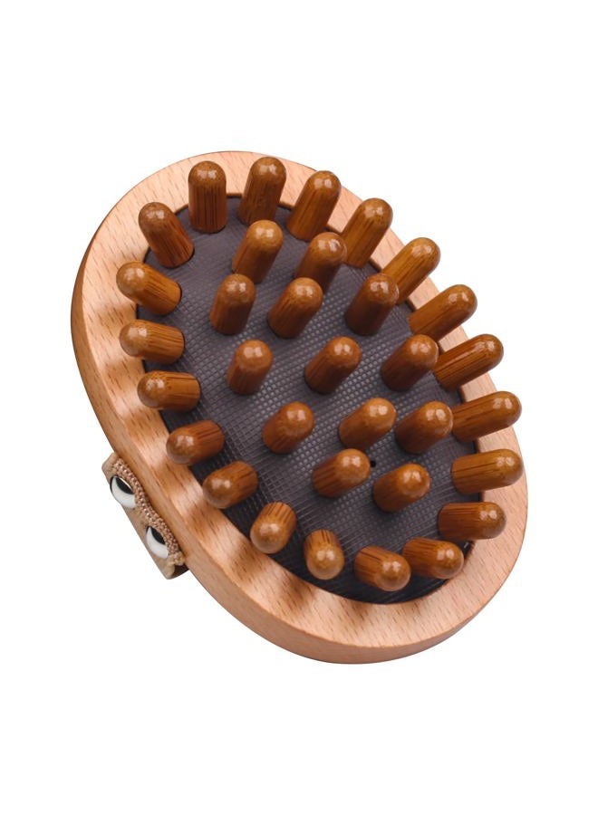 BORNBYME Wooden Body Scalp Massage Comb, Trigger Point Massage Tool Meridians Massager Gua Sha Massager Comb for Body Relief & Hair Growth - Image 1