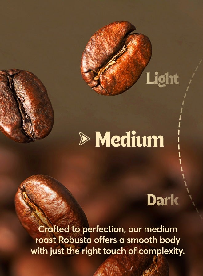 The Caphe Vietnam Robusta Coffee Blend – Medium Roast (Whole Beans) 500g | Balanced & Full-Bodied, Freshly Roasted in Dubai - Image 5