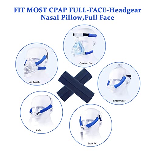 NATAKU 8 Pack Mask Strap Covers,Headgear Strap Cushions,Comfort Mask Cushions Pads, Soft-Fleece Face Mask Cover Fits Most Full CP AP Headgear Strap to Reduce Red Marks and Uncomfortable - Image 5