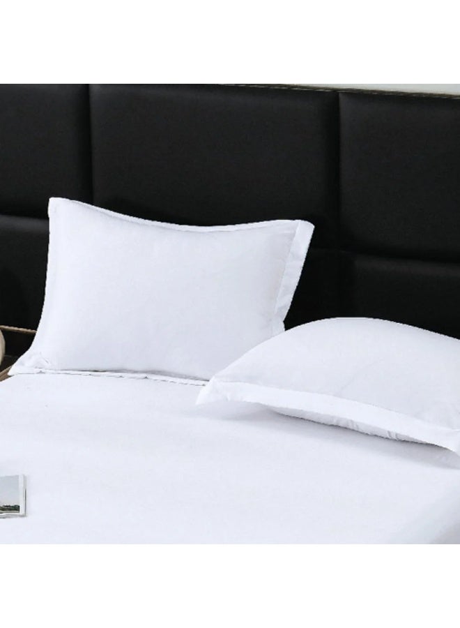 Charm Solid White Pillow Sham Set – 2 Pieces
