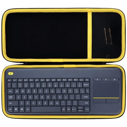 Lebakort Hard Carry Case Compatible with Logitech K400 Plus Touch with Easy Media Control and Builtin Touchpad - Image 1