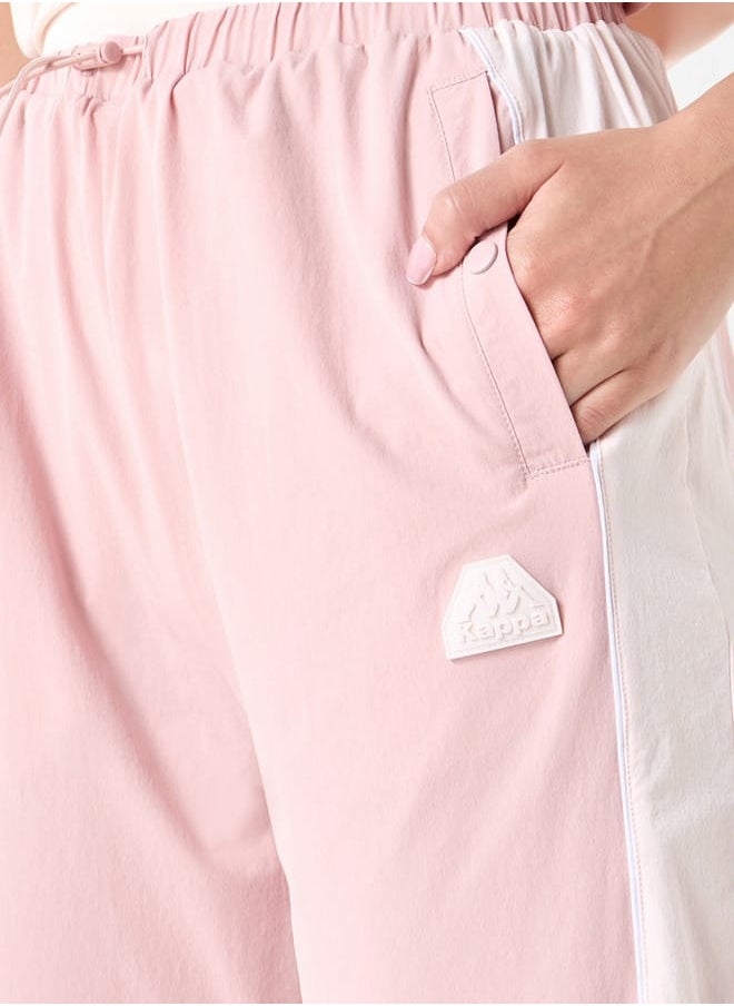 Kappa Kappa Panelled Joggers with Drawstring Closure and Pockets  - Image 4