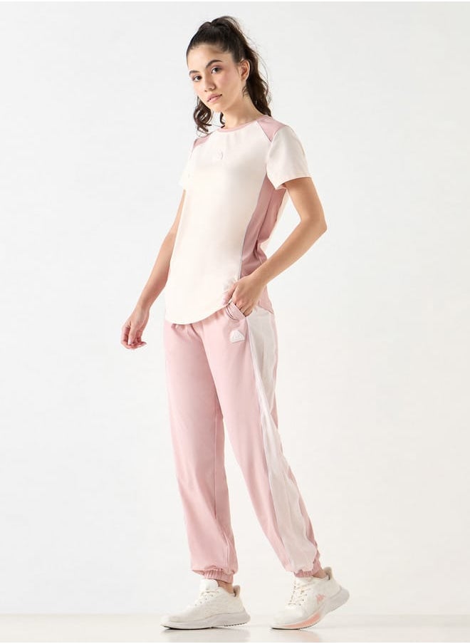 Kappa Kappa Panelled Joggers with Drawstring Closure and Pockets  - Image 2