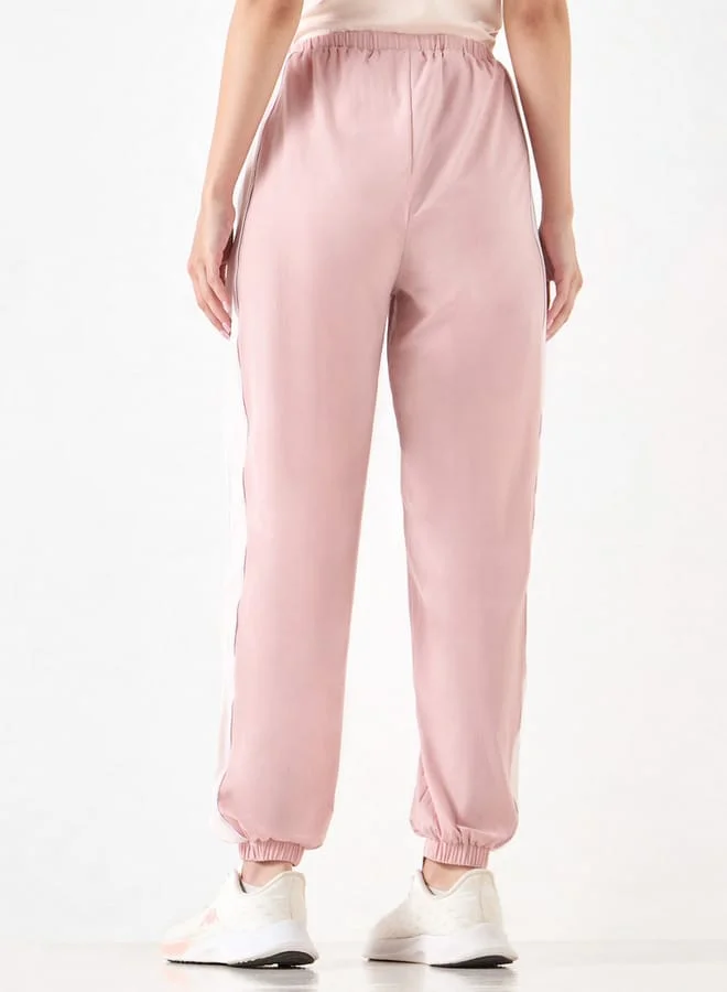 Kappa Kappa Panelled Joggers with Drawstring Closure and Pockets
