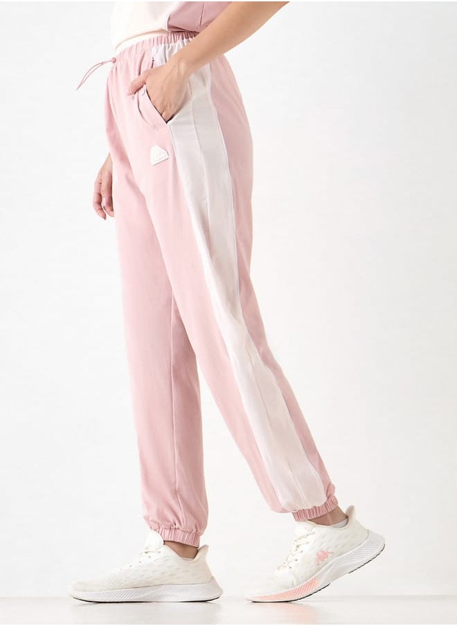 Kappa Kappa Panelled Joggers with Drawstring Closure and Pockets  - Image 1