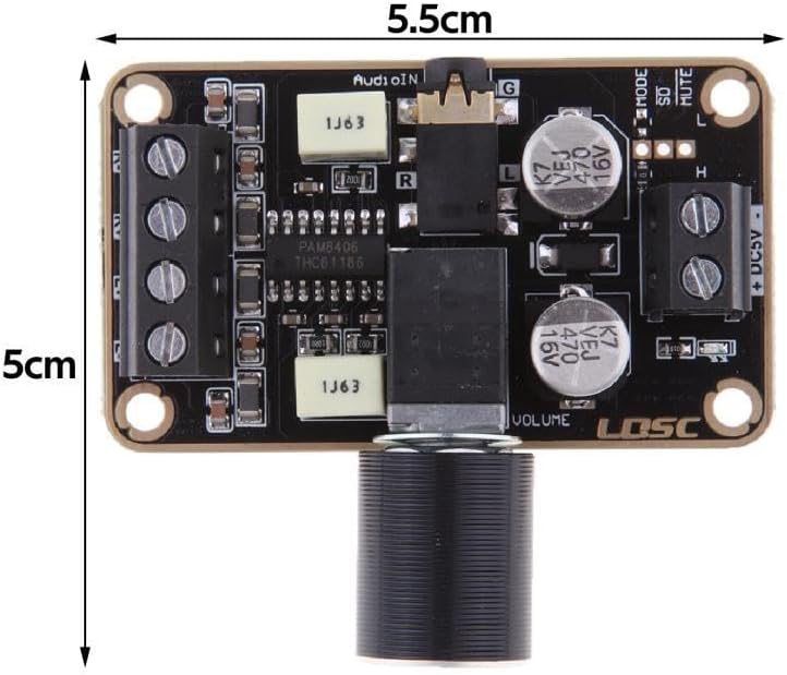 5V PAM8406 2 * 5W Channel Stereo Class Digital - Image 2